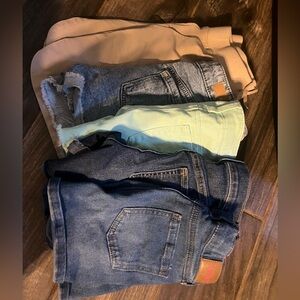 Girls size 10 4 shorts 1 skirt